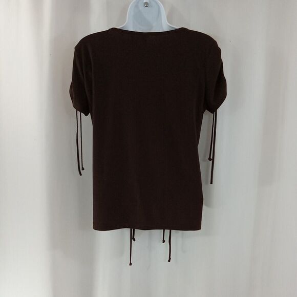 Sere Nade New York Shirt Women's Size Large Brown - Picture 4 of 10